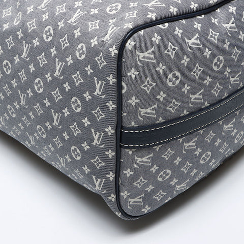 Louis Vuitton Louis Vuitton 2009 Canvas Monogram Speedy Bandoliere Boston Bag Navy WS13978