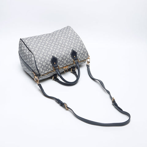 Louis Vuitton Louis Vuitton 2009 Canvas Monogram Speedy Bandoliere Boston Bag Navy WS13978