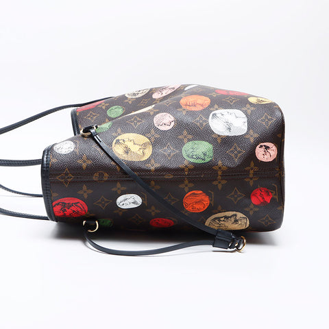 Louis Vuitton Louis Vuitton Fornasetti Einkaufstasche NIEMALSFORL MM M45923 MONOCHER