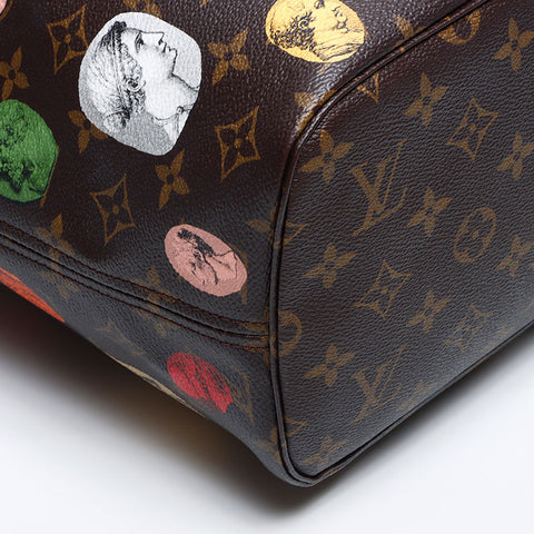 Louis Vuitton Louis Vuitton Fornasetti Einkaufstasche NIEMALSFORL MM M45923 MONOCHER