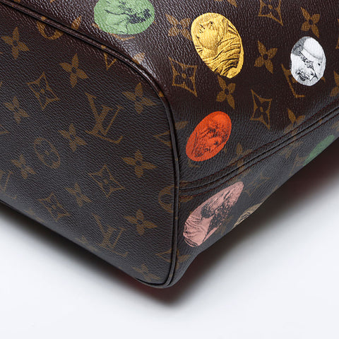 Louis Vuitton Louis Vuitton Fornasetti Einkaufstasche NIEMALSFORL MM M45923 MONOCHER