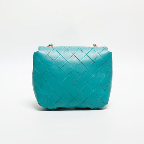 CHANEL 2018-2019 27th series Lambskin Wild Stitch Tote Bag green WS13983