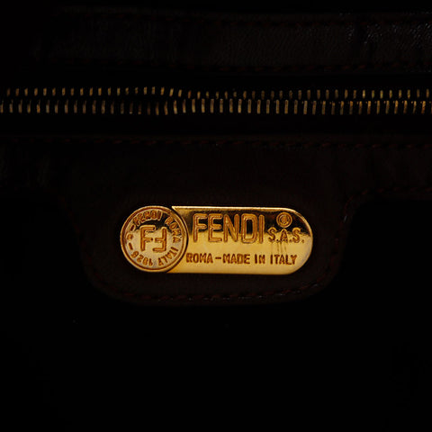 フェンディ FENDI マンマ バケット スエード ショルダーバッグ ブラウン WS13985