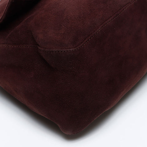 フェンディ FENDI マンマ バケット スエード ショルダーバッグ ブラウン WS13985