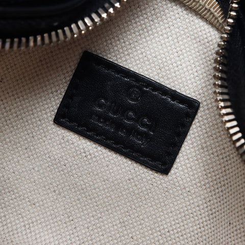 GUCCI GG Supreme Perforated Leather Shoulder Bag black WS13987