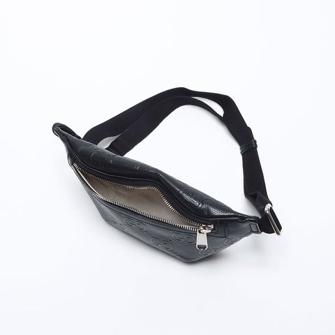 グッチ GUCCI GGスプリーム パンチングレザー ショルダーバッグ ブラック WS13987