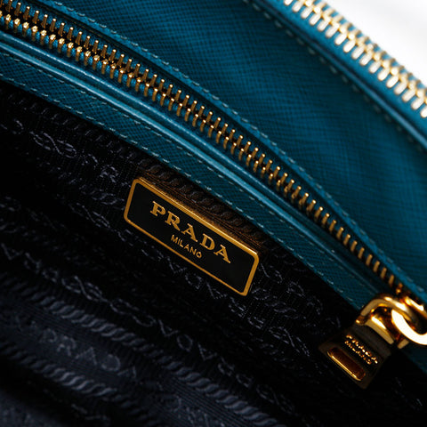 PRADA Galleria Saffiano Leather Shoulder Bag green WS13988
