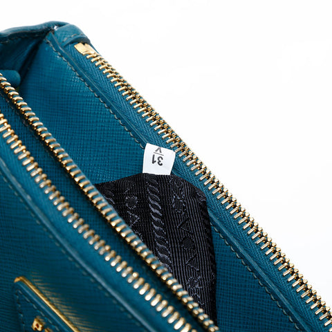 PRADA Galleria Saffiano Leather Shoulder Bag green WS13988