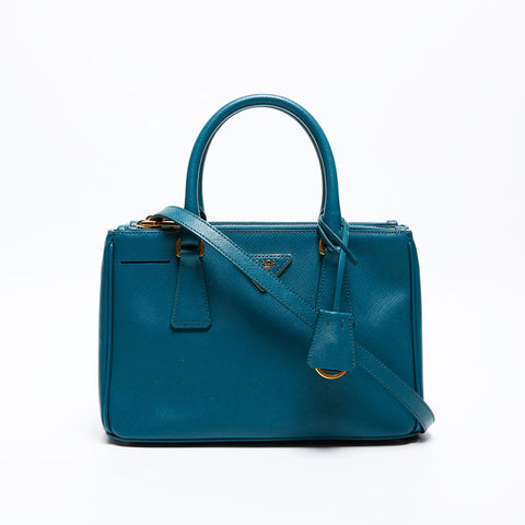 PRADA Galleria Saffiano Leather Shoulder Bag green WS13988