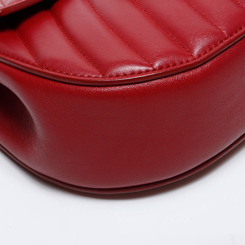 クロエ Chloe ドリュー レザー チェーン 2way ショルダーバッグ レッド WS13992