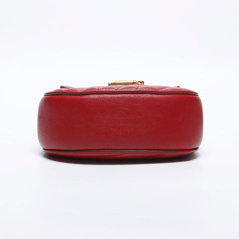 クロエ Chloe ドリュー レザー チェーン 2way ショルダーバッグ レッド WS13992