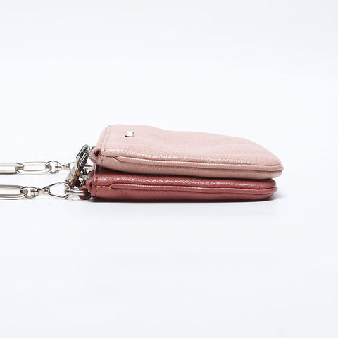 Miu Miu Leather Shoulder Bag Pink WS13993