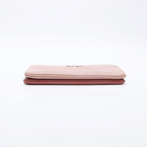 Miu Miu Leather Shoulder Bag Pink WS13993
