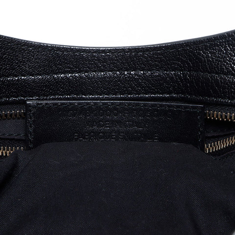 BALENCIAGA Metallic Edge City Shoulder Bag black WS13996
