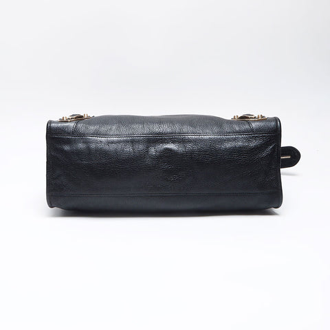 BALENCIAGA Metallic Edge City Shoulder Bag black WS13996