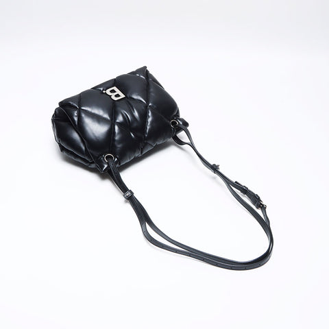 バレンシアガ BALENCIAGA キルティング レザー TOUCH PUFFY ショルダーバッグ ブラック WS13997