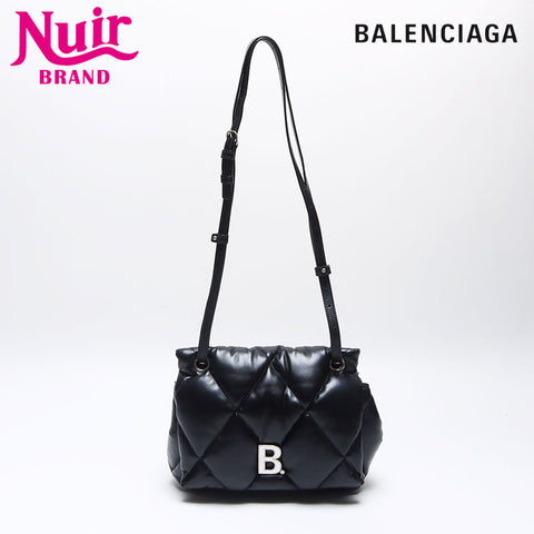バレンシアガ BALENCIAGA キルティング レザー TOUCH PUFFY ショルダーバッグ ブラック WS13997