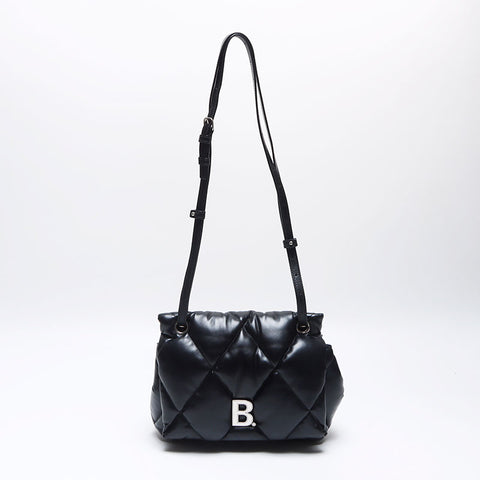 バレンシアガ BALENCIAGA キルティング レザー TOUCH PUFFY ショルダーバッグ ブラック WS13997