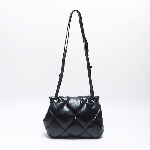 BALENCIAGA TOUCH PUFFY Umhängetasche aus gestepptem Leder schwarz WS13997