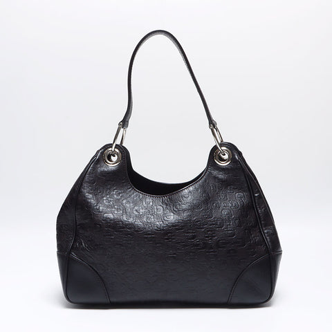 Gucci Horsebit皮革肩带黑色WS13998