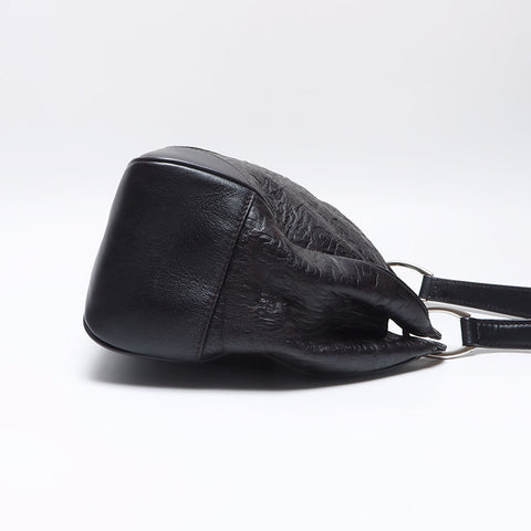 Gucci Horsebit皮革肩带黑色WS13998