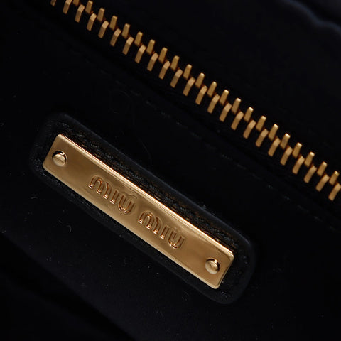 ミュウ ミュウ Miu Miu ベロア マテラッセ ショルダーバッグ ブラック WS13999