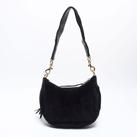 ミュウ ミュウ Miu Miu ベロア マテラッセ ショルダーバッグ ブラック WS13999