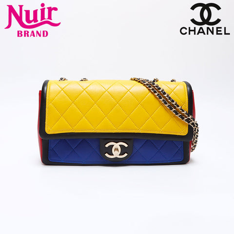 シャネル CHANEL マルチカラー ラムレザー 17番台 2013年 ショルダーバッグ マルチカラー WS14000
