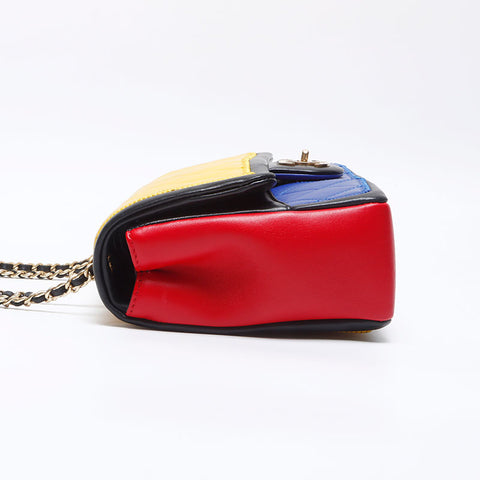 シャネル CHANEL マルチカラー ラムレザー 17番台 2013年 ショルダーバッグ マルチカラー WS14000