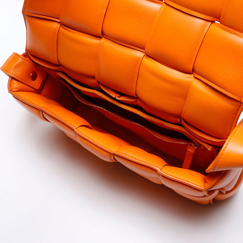 BOTTEGAVENETA padet cassette Shoulder Bag Orange WS14004