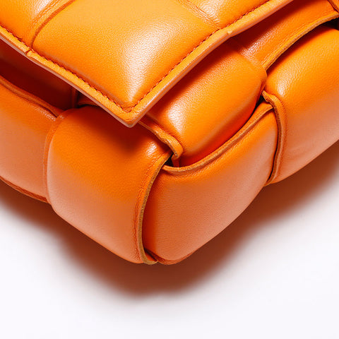 BOTTEGAVENETA padet cassette Shoulder Bag Orange WS14004
