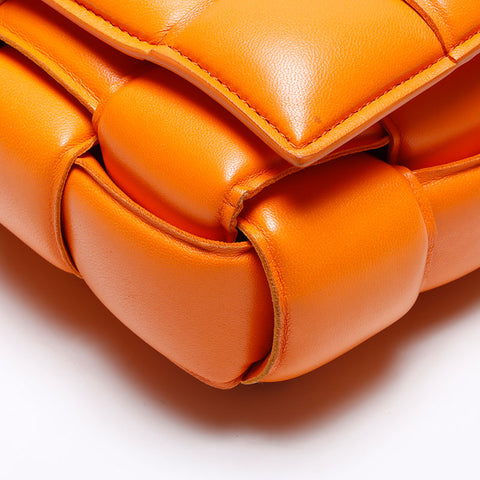 BOTTEGAVENETA padet cassette Shoulder Bag Orange WS14004