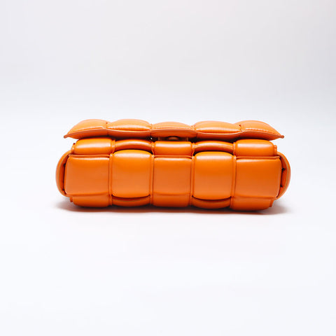 BOTTEGAVENETA padet cassette Shoulder Bag Orange WS14004