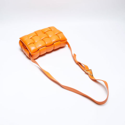 BOTTEGAVENETA padet cassette Shoulder Bag Orange WS14004