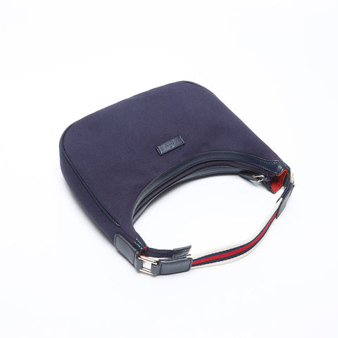Gucci Canvas Shoulder Bag Navy WS14007