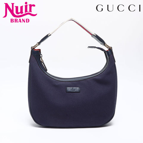 グッチ GUCCI キャンバス ショルダーバッグ ネイビー WS14007