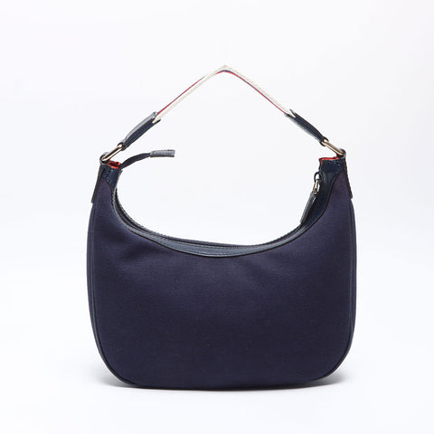 Gucci Canvas Shoulder Bag Navy WS14007