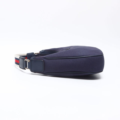 Gucci Canvas Shoulder Bag Navy WS14007