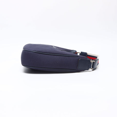 Gucci Canvas Shoulder Bag Navy WS14007