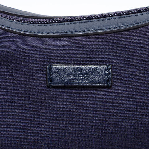 Gucci Canvas Shoulder Bag Navy WS14007