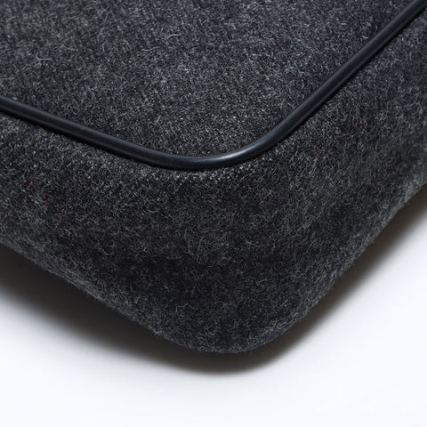 PRADA Wool Hobo Sports Handbag gray WS14009