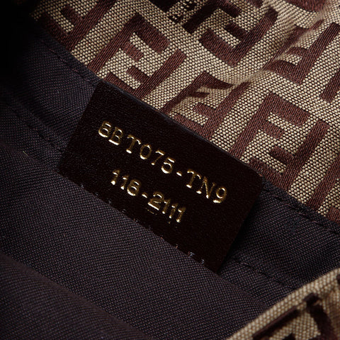 Fendi Zucchino Canvas Mamma Umhängetasche braune WS14010