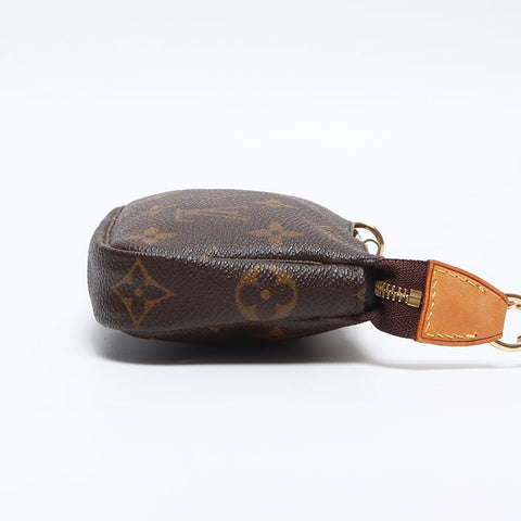 LOUIS VUITTON Monogram Mini Pochette Accessoires Handbag Brown WS14022