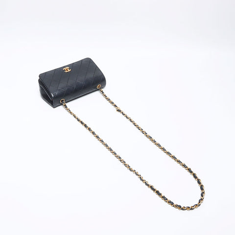 Chanel Chanel Matelasse转锁可可标记肩袋黑色WS14025