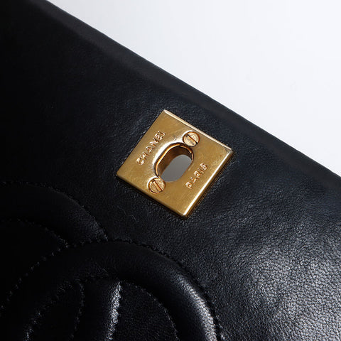 Chanel Chanel Matelasse转锁可可标记肩袋黑色WS14025
