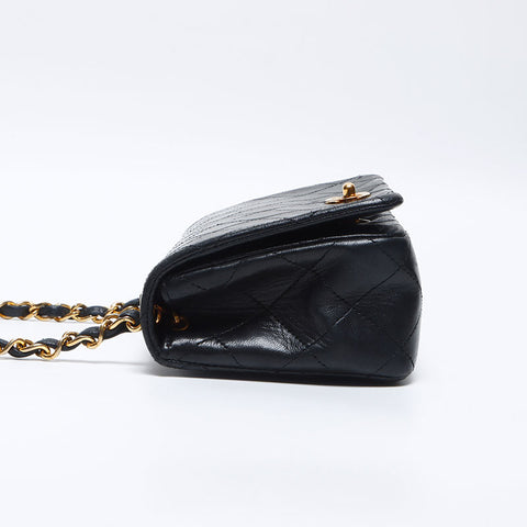 Chanel Chanel Matelasse转锁可可标记肩袋黑色WS14025
