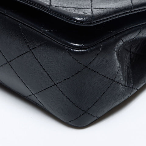 シャネル CHANEL マトラッセ ターンロック ココマーク ショルダーバッグ ブラック WS14025
