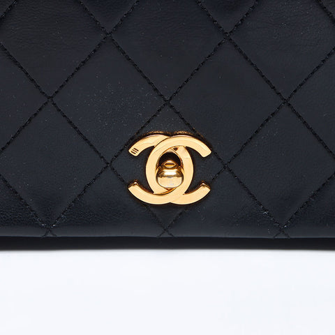 Chanel Chanel Matelasse转锁可可标记肩袋黑色WS14025