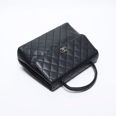 Chanel Chanel Kelly型Matelasse手提包黑色WS14026