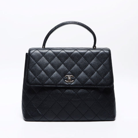 Chanel Chanel Kelly型Matelasse手提包黑色WS14026